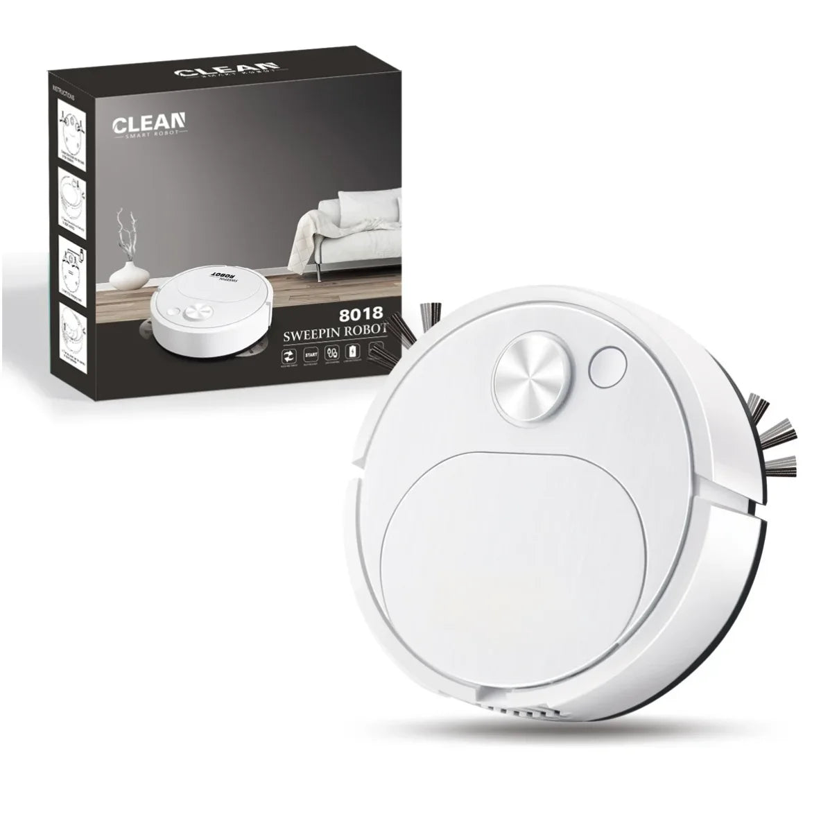 Robot Vacuum Cleaner Mopping 3 In 1 Smarttech