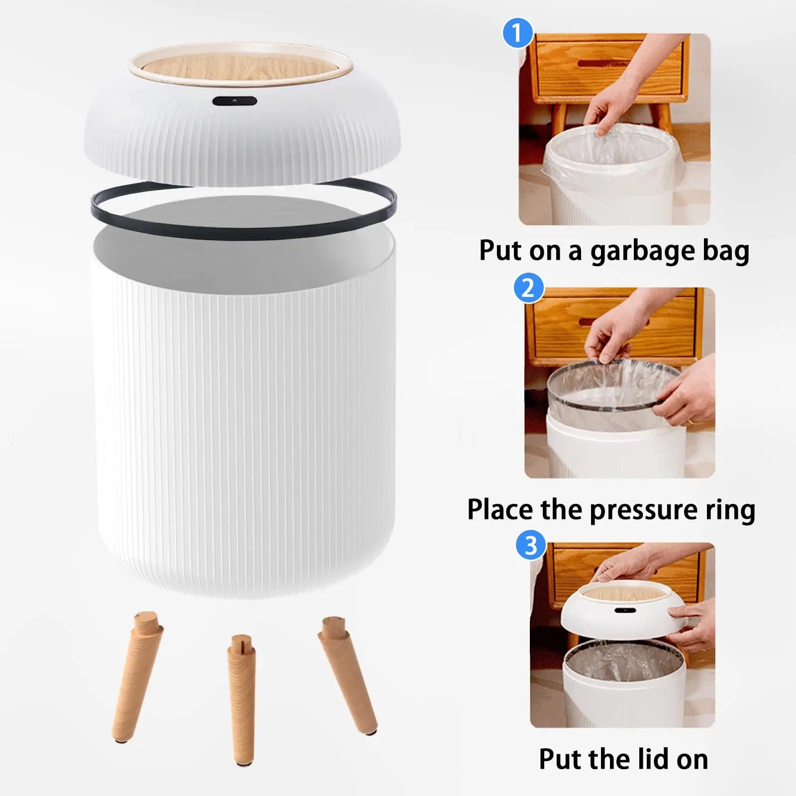 Trash Can Motion Sensor for Bedroom, Bathroom, Kitchen, Office,.